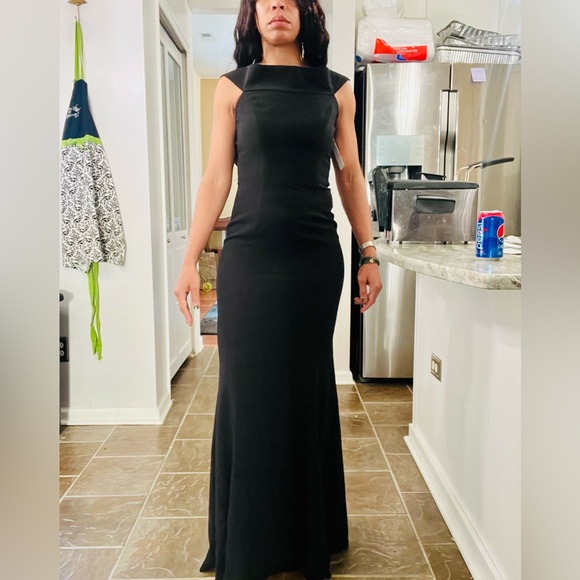 Black Formal Sleeveless Maxi Length Dress by Dress the Population - Picture 1 of 8